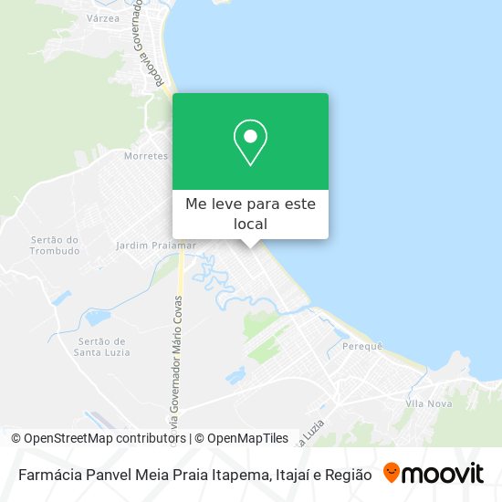 Farmácia Panvel Meia Praia Itapema mapa