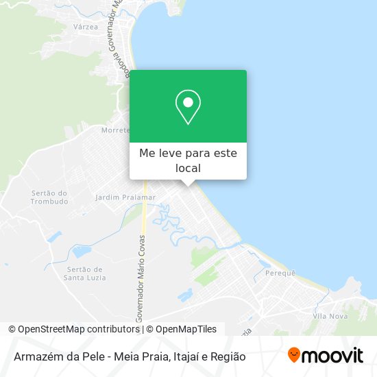 Armazém da Pele - Meia Praia mapa