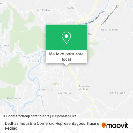 Dedhas Indústria Comércio Representações mapa