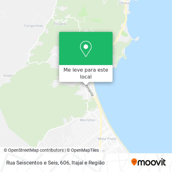 Rua Seiscentos e Seis, 606 mapa
