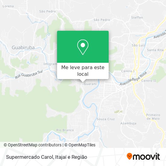 Supermercado Carol mapa