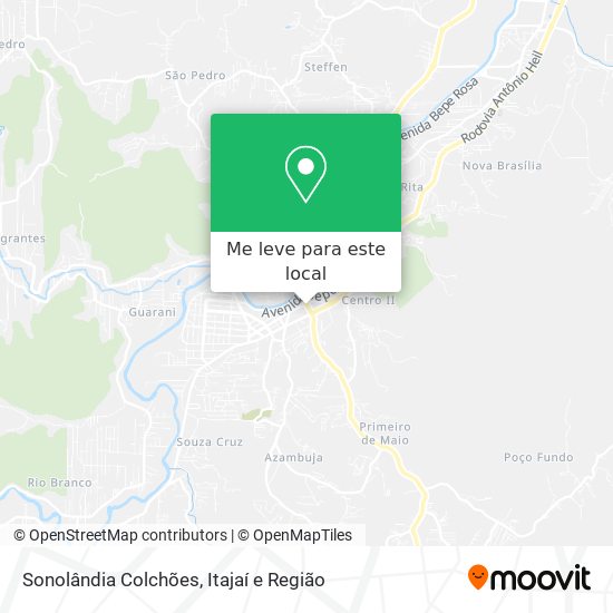 Sonolândia Colchões mapa