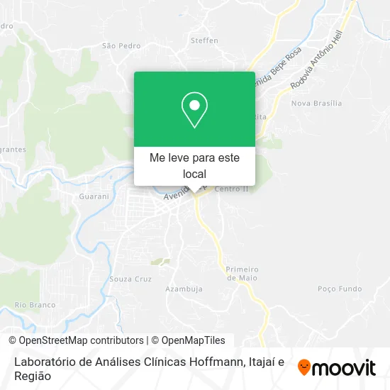 Laboratório de Análises Clínicas Hoffmann mapa