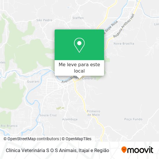 Clínica Veterinária S O S Animais mapa