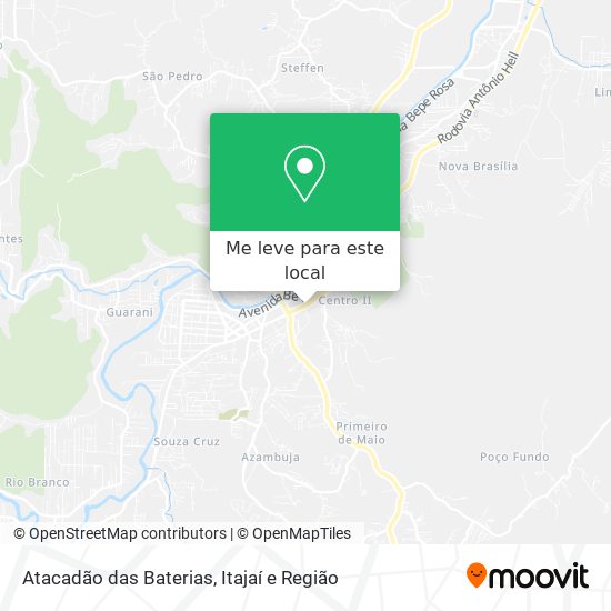 Atacadão das Baterias mapa