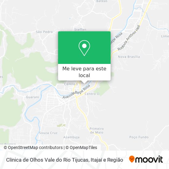 Clínica de Olhos Vale do Rio Tijucas mapa