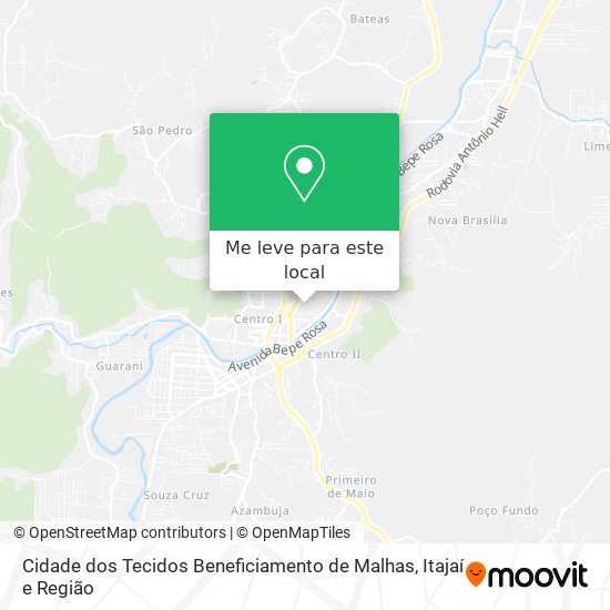 Cidade dos Tecidos Beneficiamento de Malhas mapa