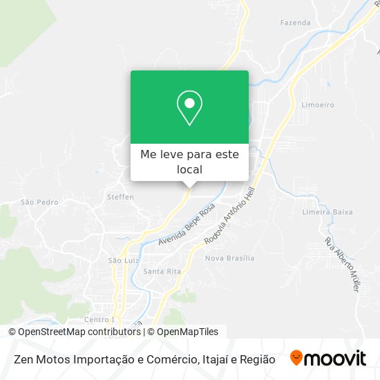 Zen Motos Importação e Comércio mapa