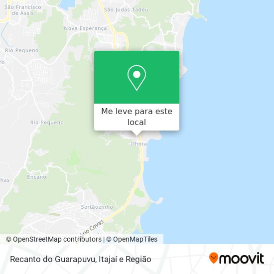 Recanto do Guarapuvu mapa