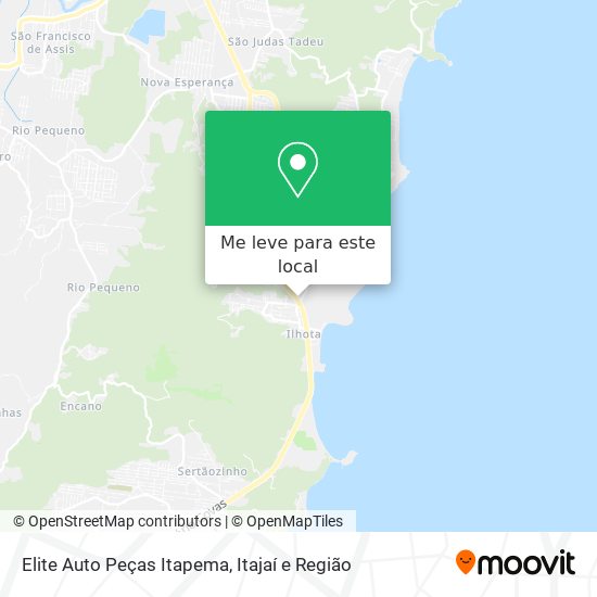 Elite Auto Peças Itapema mapa