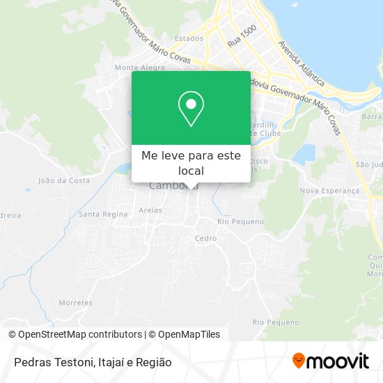 Pedras Testoni mapa