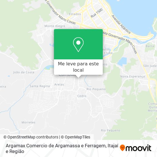 Argamax Comercio de Argamassa e Ferragem mapa