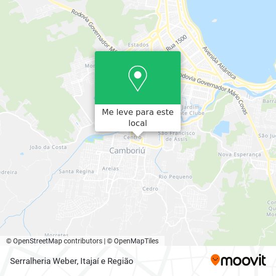 Serralheria Weber mapa