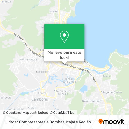 Hidroar Compressores e Bombas mapa