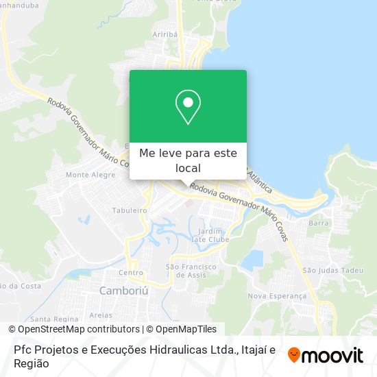 Pfc Projetos e Execuções Hidraulicas Ltda. mapa