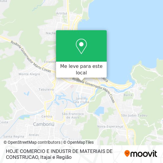 HOJE COMERCIO E INDUSTR DE MATERIAIS DE CONSTRUCAO mapa