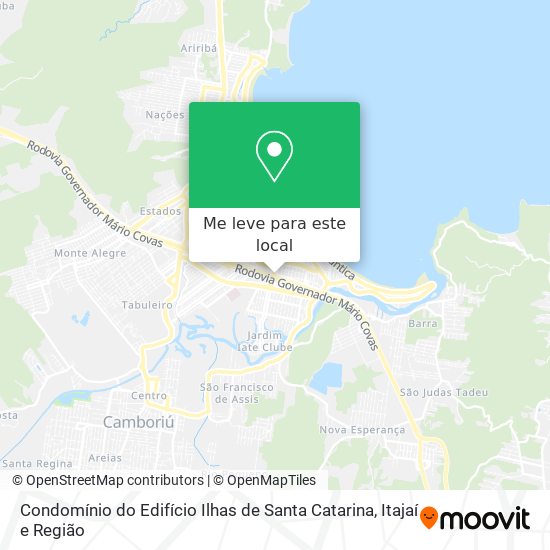 Condomínio do Edifício Ilhas de Santa Catarina mapa