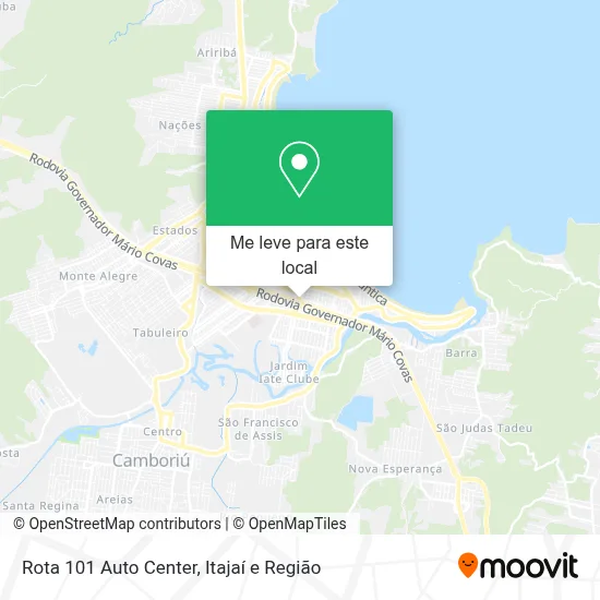 Rota 101 Auto Center mapa