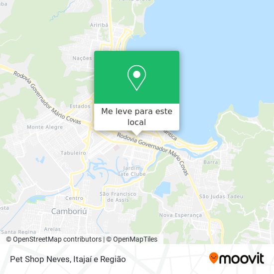 Pet Shop Neves mapa
