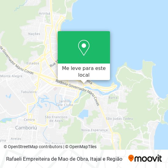 Rafaeli Empreiteira de Mao de Obra mapa