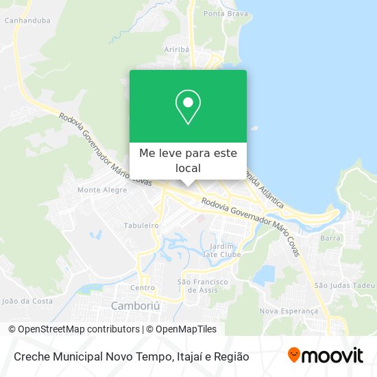 Creche Municipal Novo Tempo mapa