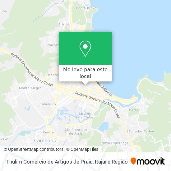 Thulim Comercio de Artigos de Praia mapa