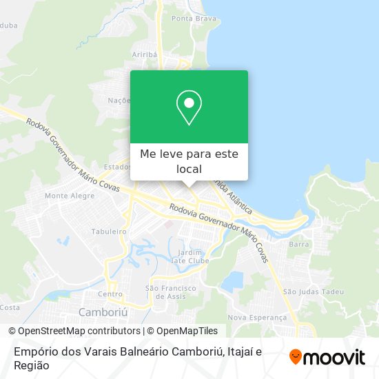 Empório dos Varais Balneário Camboriú mapa