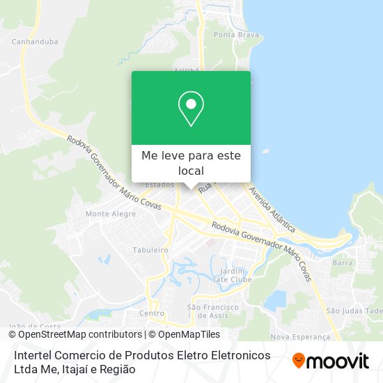 Intertel Comercio de Produtos Eletro Eletronicos Ltda Me mapa
