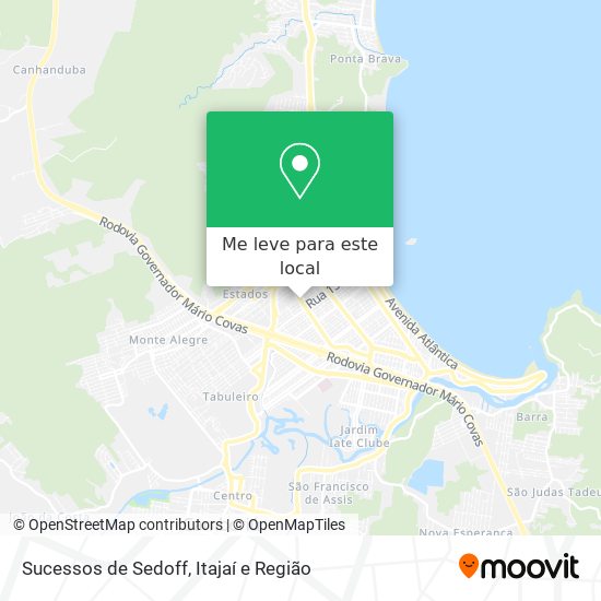 Sucessos de Sedoff mapa