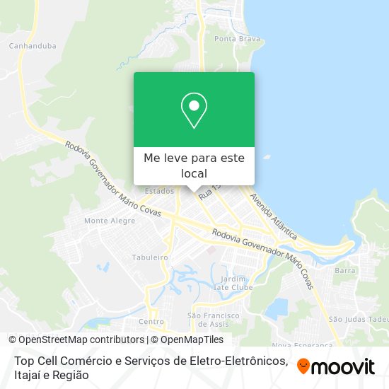 Top Cell Comércio e Serviços de Eletro-Eletrônicos mapa