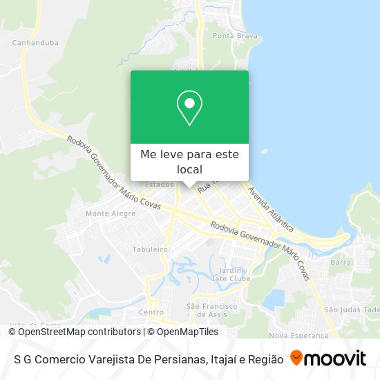 S G Comercio Varejista De Persianas mapa