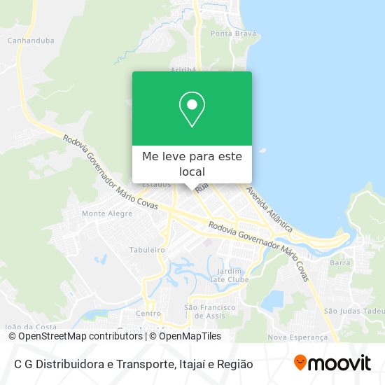 C G Distribuidora e Transporte mapa