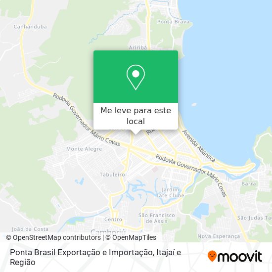 Ponta Brasil Exportação e Importação mapa