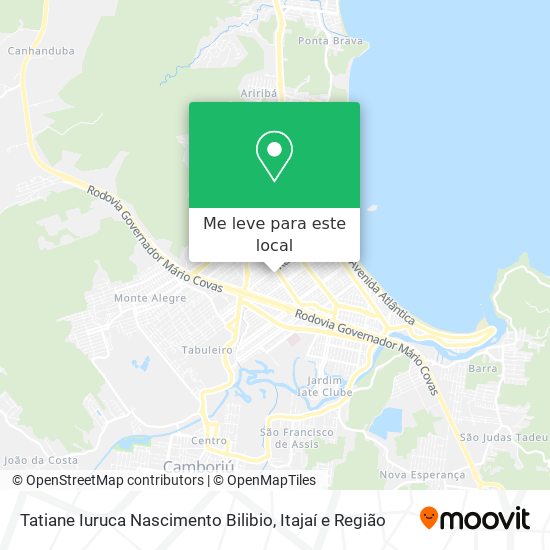 Tatiane Iuruca Nascimento Bilibio mapa