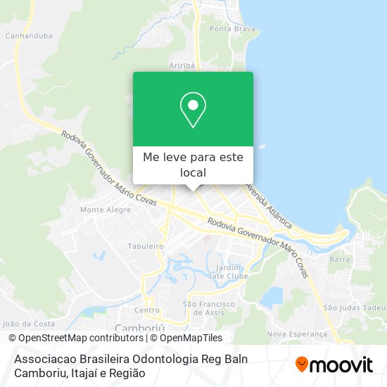 Associacao Brasileira Odontologia Reg Baln Camboriu mapa