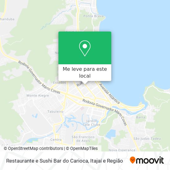 Restaurante e Sushi Bar do Carioca mapa