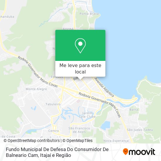 Fundo Municipal De Defesa Do Consumidor De Balneario Cam mapa
