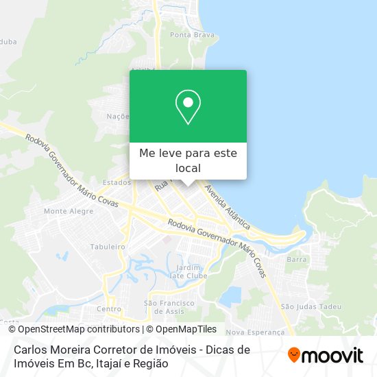 Carlos Moreira Corretor de Imóveis - Dicas de Imóveis Em Bc mapa