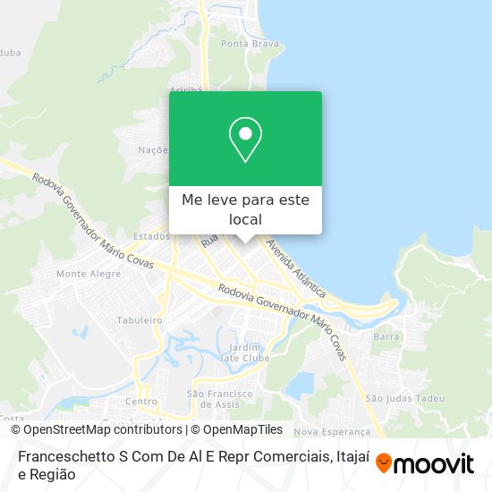 Franceschetto S Com De Al E Repr Comerciais mapa