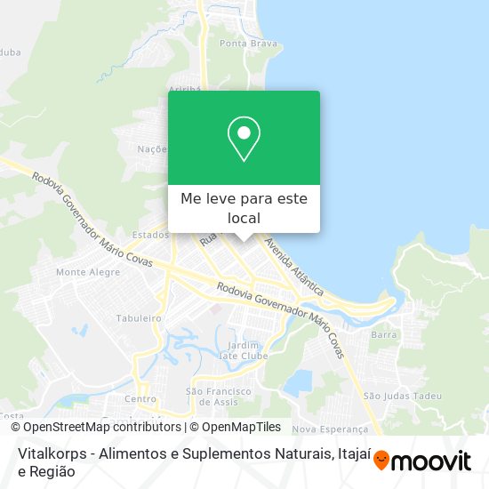 Vitalkorps - Alimentos e Suplementos Naturais mapa