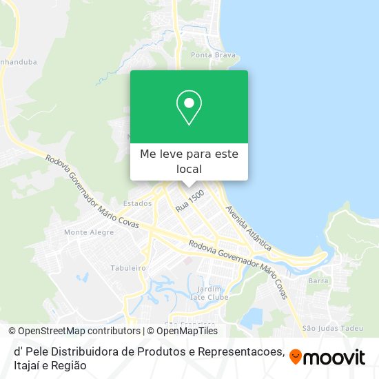 d' Pele Distribuidora de Produtos e Representacoes mapa