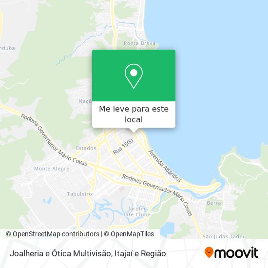 Joalheria e Ótica Multivisão mapa