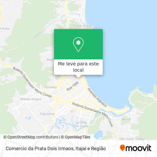 Comercio da Prata Dois Irmaos mapa