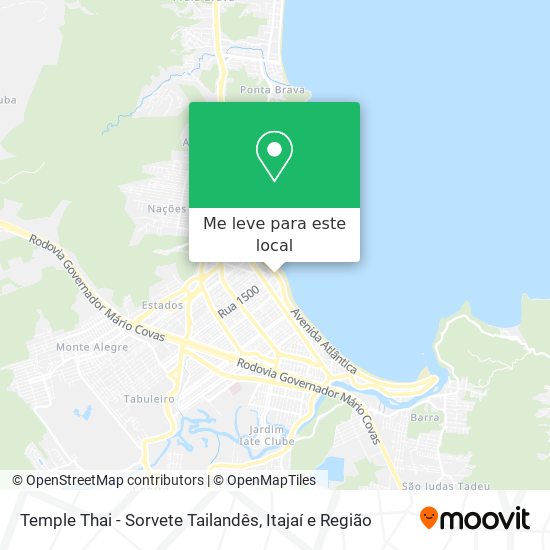 Temple Thai - Sorvete Tailandês mapa