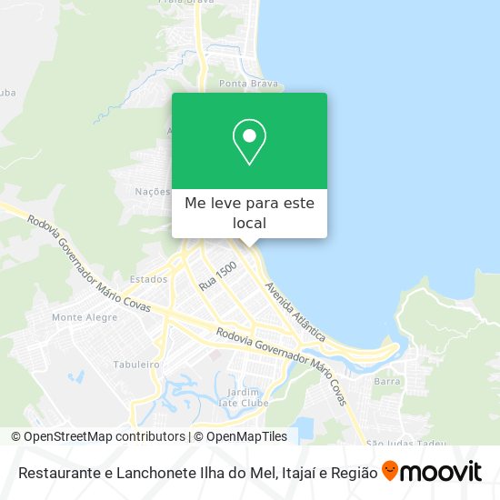Restaurante e Lanchonete Ilha do Mel mapa