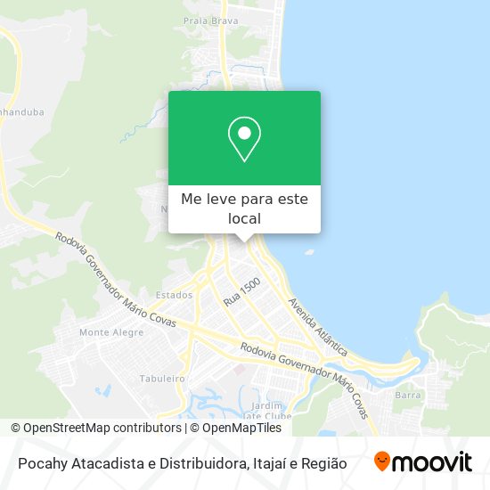 Pocahy Atacadista e Distribuidora mapa
