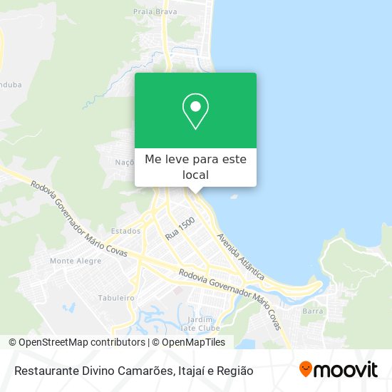 Restaurante Divino Camarões mapa