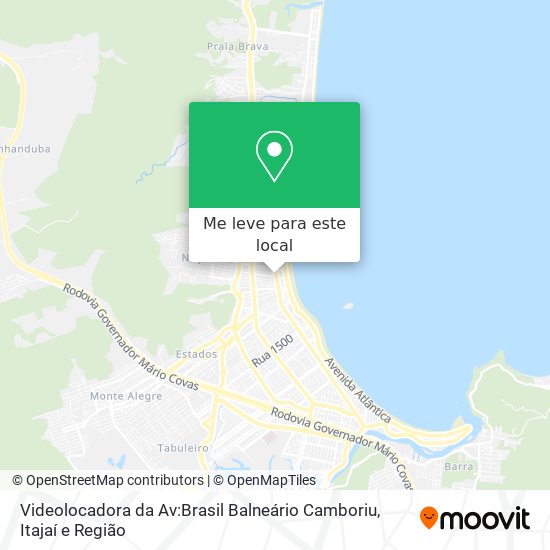 Videolocadora da Av:Brasil Balneário Camboriu mapa