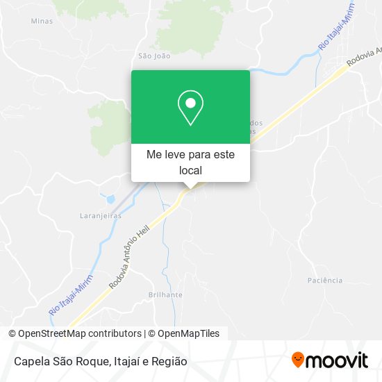 Capela São Roque mapa