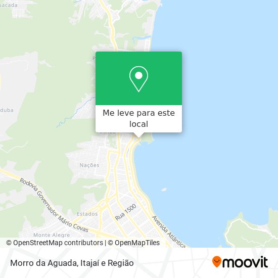 Morro da Aguada mapa